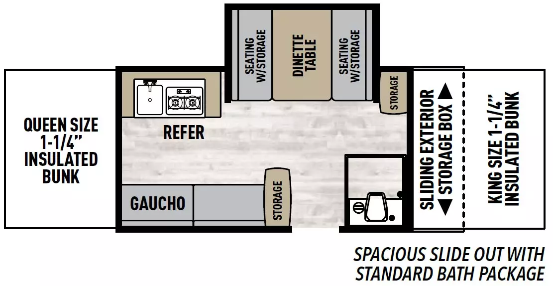 Viking Camping Trailers 2485SST Floorplan